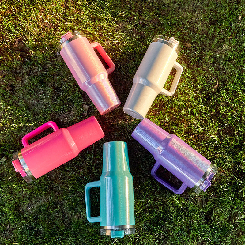 40oz Stanley shaped blank Sublimation Shimmer travel tumblers