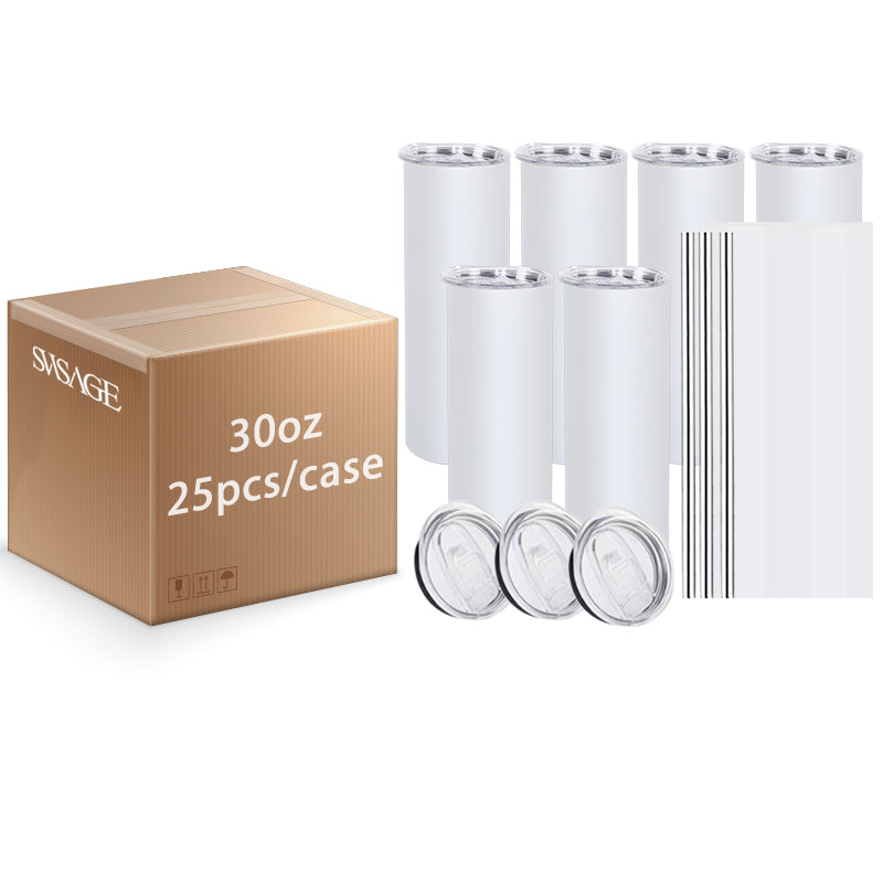 25pcs 30oz Sublimation Blanks Tumbler for Heat Press