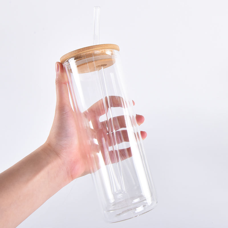 China warehouse-25oz  Double Wall Snow Globe Glass Cup