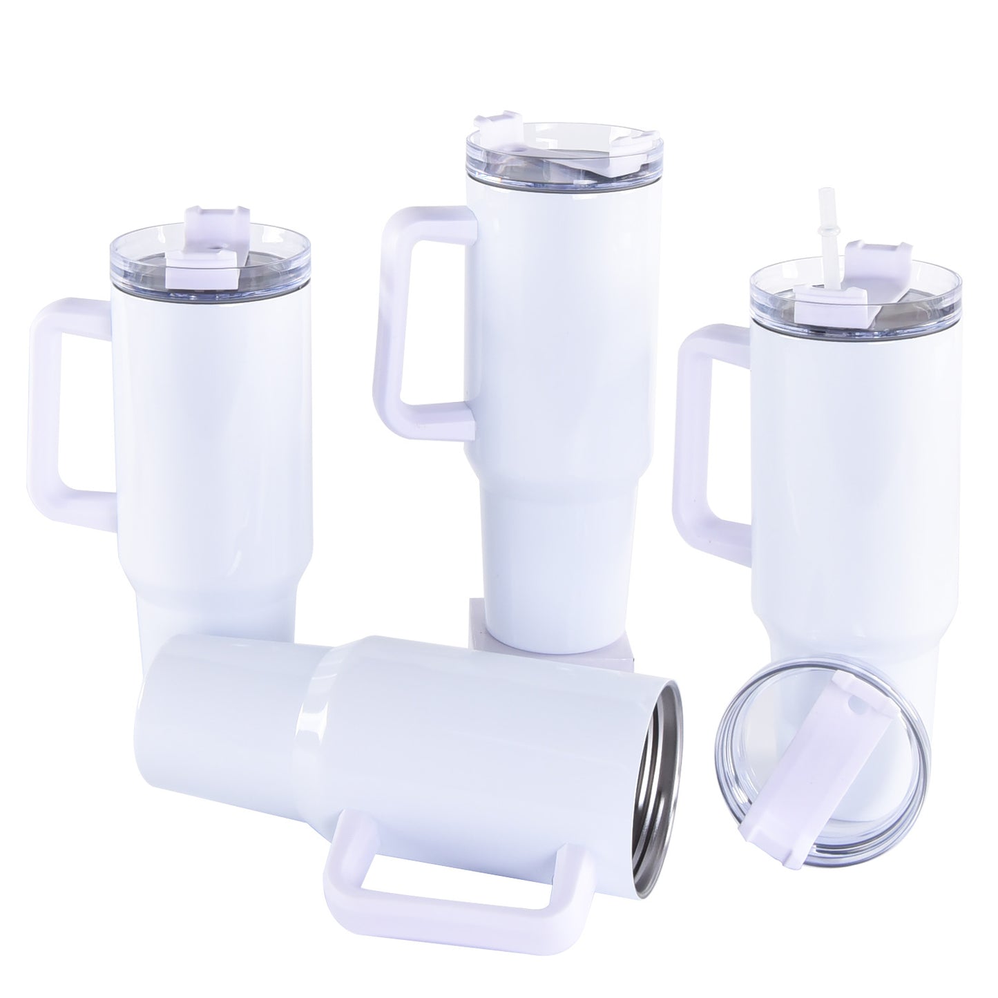 China Warehouse- 20pcs 40oz sublimation tumbler with handle