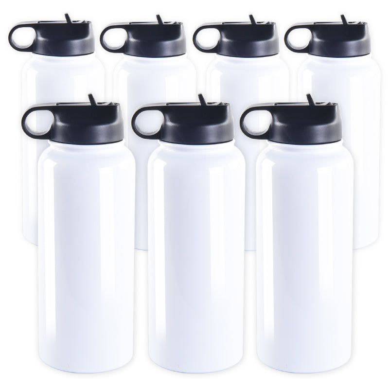 Wholesale 25 Pack Customizable Blank Sublimation 32 Oz Wide Mouth Insulated Stainless Steel Water Bottle
