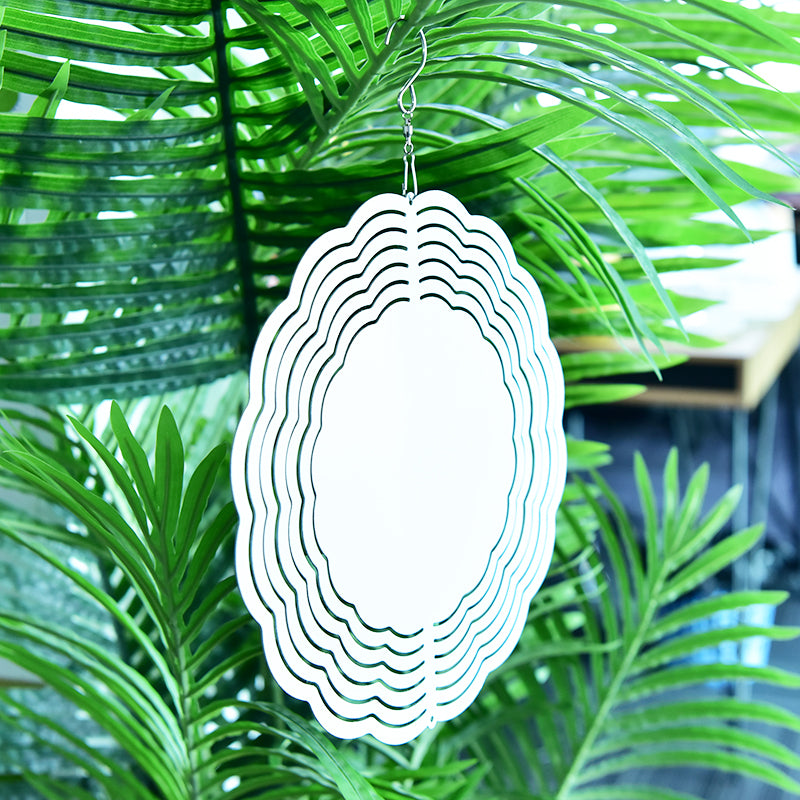 USA warehouse-8inch 10 inch 3D sublimation wind spinner ornaments