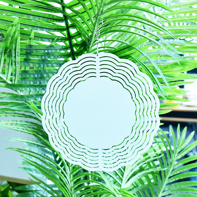 USA warehouse-8inch 10 inch 3D sublimation wind spinner ornaments