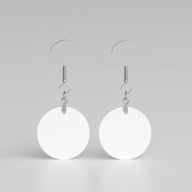 Custom Hardboard Wooden Fashion Jewelry Sublimation Blanks Geometric Square Shapes Earring