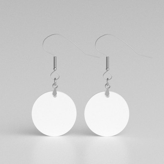 Custom Hardboard Wooden Fashion Jewelry Sublimation Blanks Geometric Square Shapes Earring