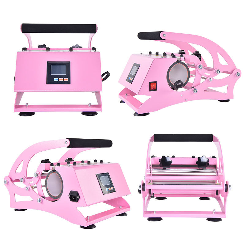 USA warehouse-10oz to 30oz Heat Tumbler Press Machine (Pink)
