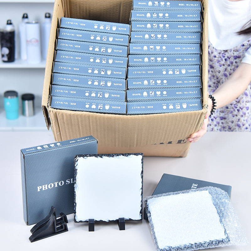 USA warehouse-15*15cm 40pcs sublimation photo slate board