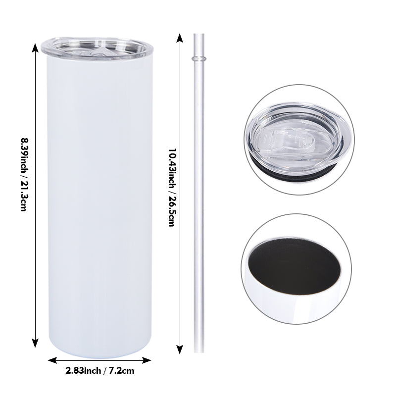 20oz Sublimation Tumbler | Plastic Straw | - SWSAGE
