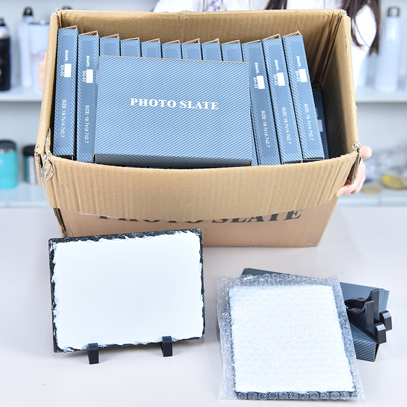 USA warehouse-15*20cm rectangle 28pcs sublimation photo slate