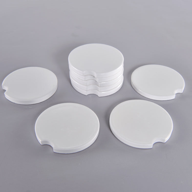 USA warehouse-200pcs Ceramic sublimation car coaster
