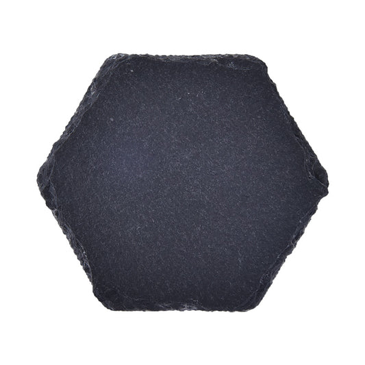 China warehouse-100pcs 10*5mm natural hexagon slate coasters
