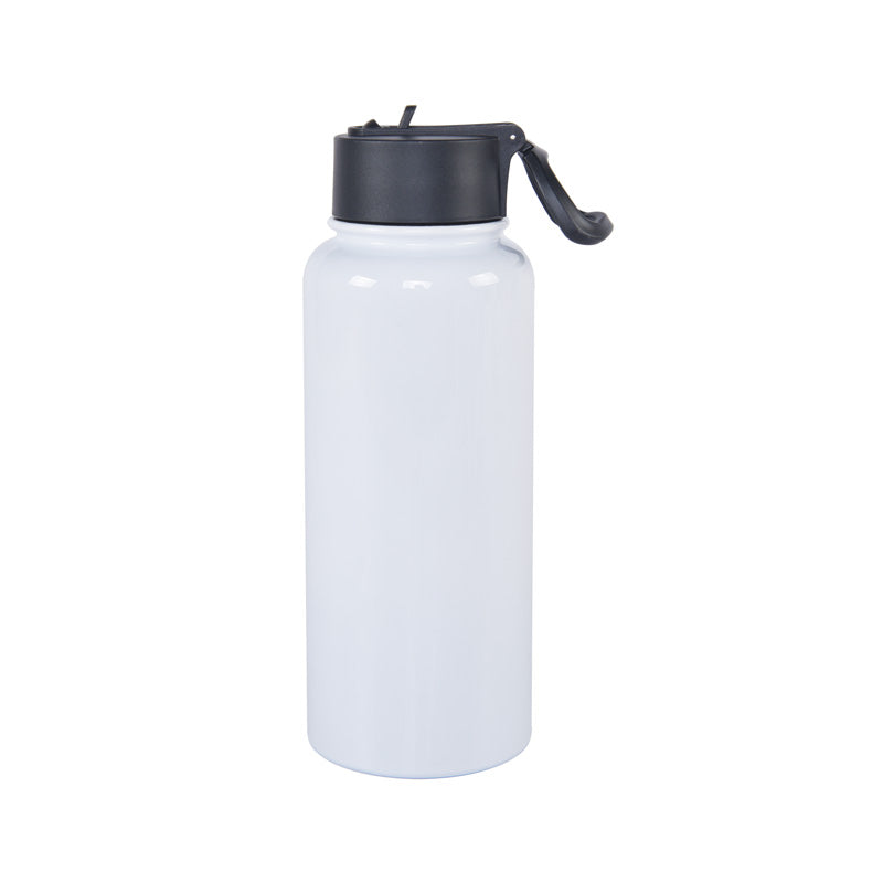18oz double walled stainless steel Insulated Sports Water Bottle with Spout Lids and Rotating Handle