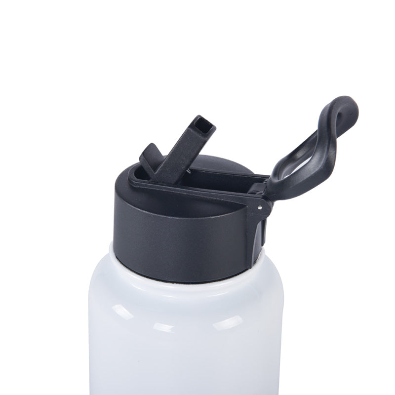 18oz double walled stainless steel Insulated Sports Water Bottle with Spout Lids and Rotating Handle