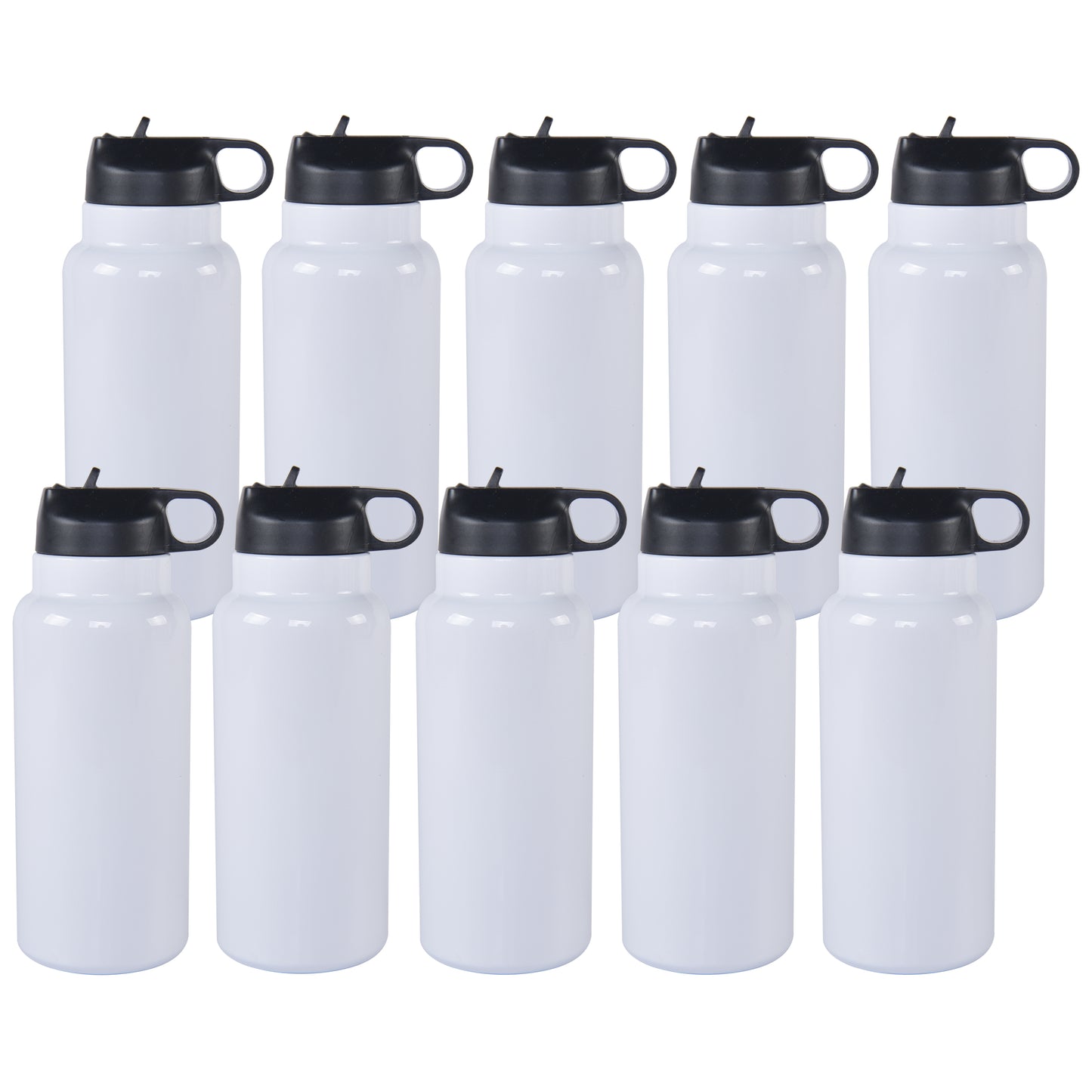 18oz Sublimation Blank Tumbler Sports Wide Mouth Stainless Steel Water Bottle Vacuum Flask with Straw