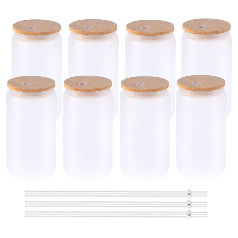 China warehouse- 25pcs 20Oz Glass Water Coffee Cup Tumbler With Lid and Straw