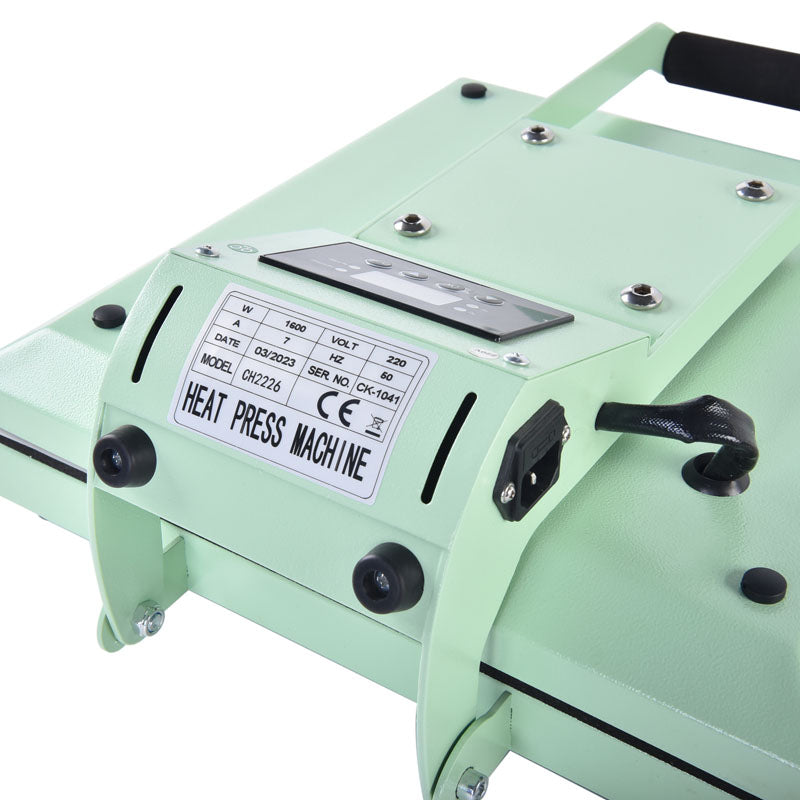 PRE-SALE 15x15 inch T-shirts Heat Press Machines | Light Green | | 1200W 110v | - swssub