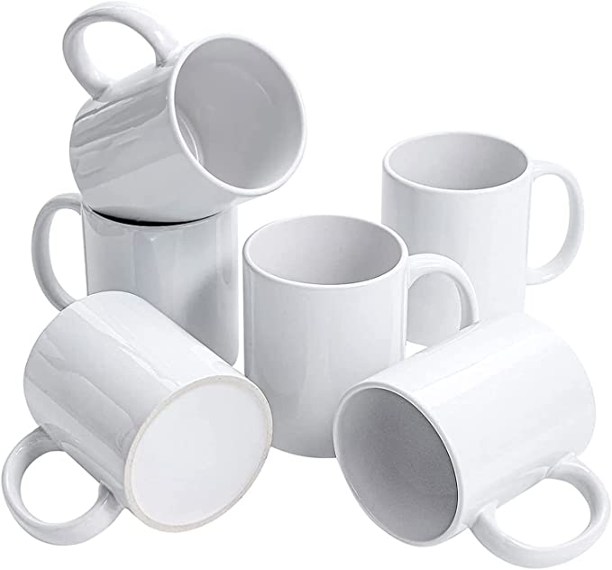 36pcs/box Sublimation Blanks 11oz Coffee Cup White Ceramic Coffee Mug