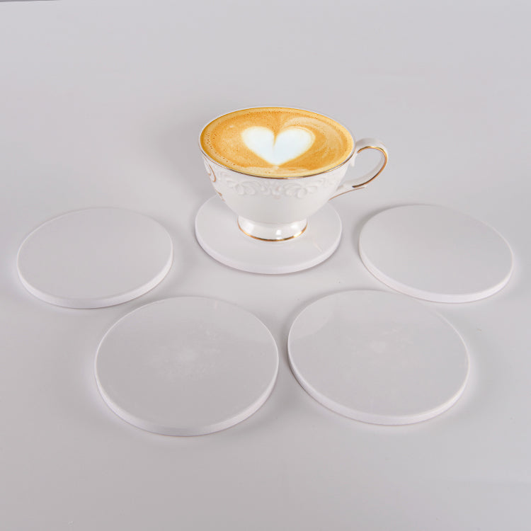 100pcs Sublimation White Blanks Ceramic Coasters