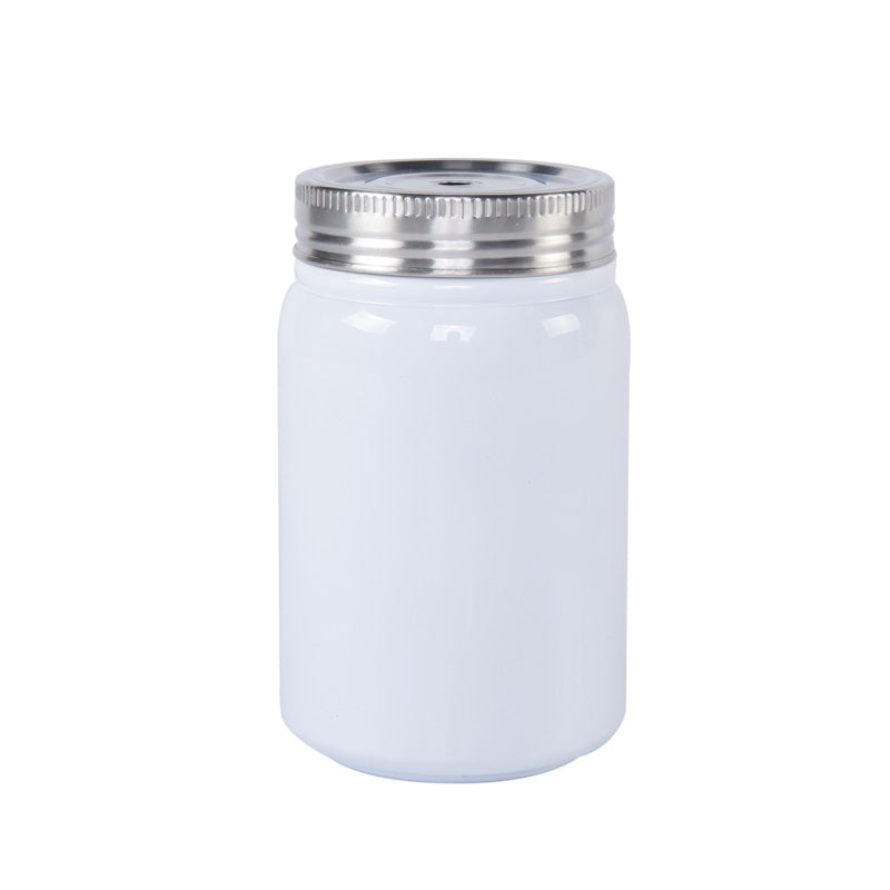 50 Pack 17Oz Vacuum Stainless Steel Straight Sublimation Mason Jars With Lids And Straws